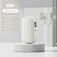 Calentador de Manos Eléctrico de Doble Cara con Banco de Energía de 10000mAh, Regalo de Invierno 2025, Cargador Portátil Bonito