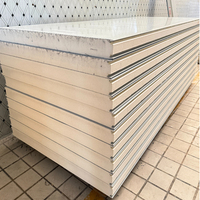 Mur de chambre froide étanche en fibre de verre Frp aluminium aluminium polyuréthane Puf Eps Rockwool panneau sandwich à noyau de mousse