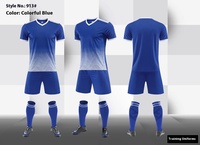 Maillot de football personnalisé à faible MOQ, 10 pièces, sublimation, uniforme d'équipe de club personnalisé, séchage rapide, polyester imprimé