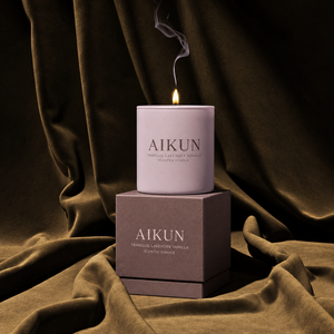 Vela Aromática Individual Aikun Tranquil Lavender Vanilla Blush Pink en Caja con Etiqueta Personalizada, Embalaje OEM ODM para Regalos - Product Image 1