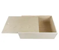 अनुकूलित आकार अधूरा सस्ते लकड़ी उपहार बॉक्स थोक लकड़ी स्लाइड बक्से में लकड़ी के बक्से पैकिंग के लिए इस्तेमाल किया