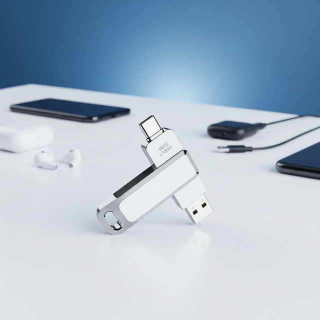New 256GB Type-C Dual-Interface USB 3.1 Metal 10Gbps High Speed OTG Portable Flash Drive with 2-Year Warranty