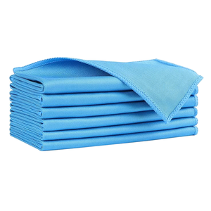 Toallitas cuadradas de cocina de punto de urdimbre personalizadas de 300gsm, paños de limpieza de microfibra de secado rápido para sala limpia absorbente de coche - Product Image 1