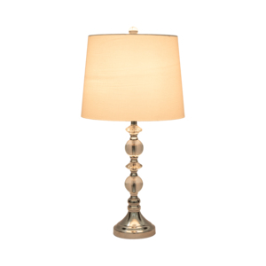 Lampada da tavolo in cristallo con base in vetro e metallo per camera da letto, soggiorno, decorazione per la casa - Product Image 2