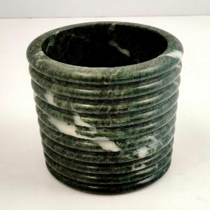 Vase rond en marbre pour table, décoration intérieure minimaliste, salon, durable, toutes saisons - Product Image 1