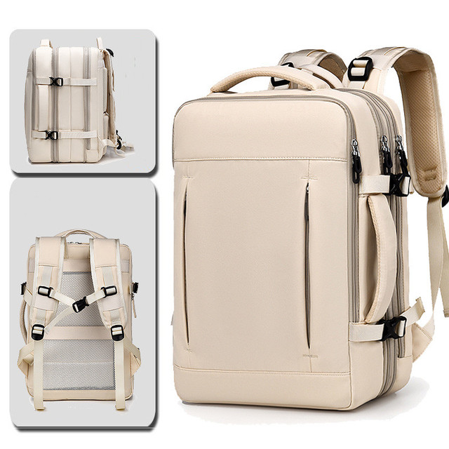 Travel Backpack Large Expandable Smart Unisex Business Laptop Backpack with USB Charging Port Nylon Polyester Lining