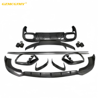 Kit carrosserie en fibre de carbone haute qualité : lèvre avant, jupes latérales, lèvre arrière, aileron arrière, prises d'air pour Mercedes-Benz AMG GT50 GT53 X290 2019+