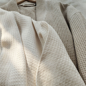 High Quality <strong>Waffle</strong> Linen Stonewashed 100% Pure Linen Pajama <strong>Robe</strong> with Pockets Simple Casual Style Bath <strong>Robe</strong> - Product Image 5