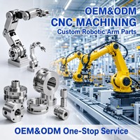 Pièces en aluminium usinées CNC sur mesure OEM ODM, usinage de haute précision 3/5 axes, service de fraisage et de tournage, bras robotique, usinage industriel