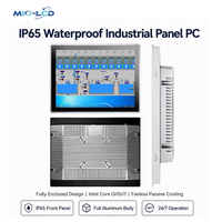 Moniteur tactile capacitif étanche IP65 encastré 1920x1200 IPS, PC tout-en-un intégré pour kiosque, vente en gros