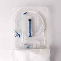 Ensemble de cathéter de dialyse vétérinaire, tube en PVC stérile jetable avec guide-fil pour la purification sanguine en soins intensifs animaux