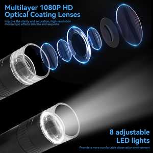 YAGO USB デジタル顕微鏡拡大鏡ポータブルビデオ写真撮影 HD 1000X ズーム LCD 顕微鏡 - Product Image 3