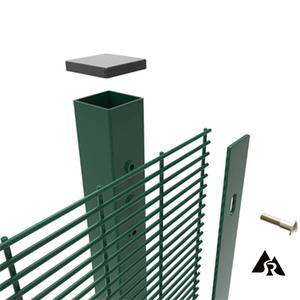 Clôture en treillis de prison Gabionx haute sécurité anti-coupure anti-escalade 358 avec surface galvanisée et peinte en poudre - Product Image 3