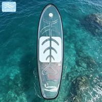 Pagaie transparente pour SUP Lumark, idéale pour la plage, vente chaude directe de Chine