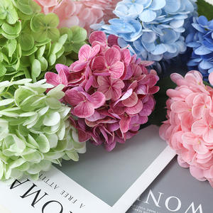 Искусственная Свадебная Гортензия белого и зеленого цвета, новый дизайн, латексная Гортензия, искусственный цветок, большие цветы гортензии - Product Image 3