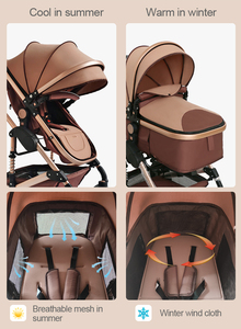 Bon marché Landau pour bébé Poussette multifonctionnelle 3 en 1 avec panier de transport pour bébé - Product Image 4