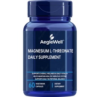 AegleWell Magnésium L-Thréonate en Capsules, 60 Comprimés – Soutient la Vitalité Quotidienne et l'Équilibre Nutritionnel – Végétarien – Personnalisable OEM/ODM