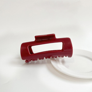 Hình chữ nhật vuông 10.5 13cm lớn lớn uốn cong tóc móng vuốt kẹp linh hoạt cao su không thể phá vỡ tóc accesori mềm Silicone Claw <span class=keywords><strong>Clip</strong></span> - Product Image 6