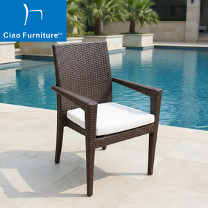 כיסא אוכל נערם לגינה מראטן קלוע, ריהוט חוץ למסעדות, מבוקש מאוד - Product Image 1