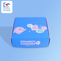 Sencai Boîtes à biscuits personnalisées Emballage de produits alimentaires Boîte bleue Biscuits