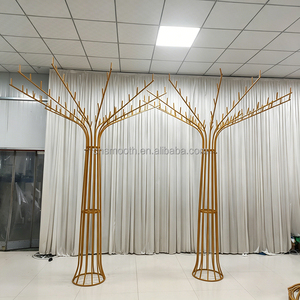 Nouveautés SMOOTH : Arche en métal doré de luxe, décoration de scène pour événements, mariages et fêtes, <span class=keywords><strong>arbre</strong></span> en fer pour <span class=keywords><strong>mariage</strong></span> - Product Image 2