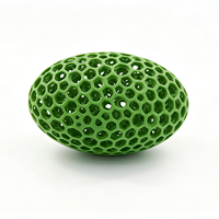 Balle anti-stress creuse imprimée en 3D, maille géométrique, à remontée lente, jouet sensoriel de thérapie manuelle pour soulager l'anxiété, haute précision