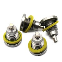 Bouchon de vidange magnétique pour unité inférieure de moteur hors-bord Mercury 2001-2011, en fer noir, références 10-14834A1, 22-67892A1, 18-2375