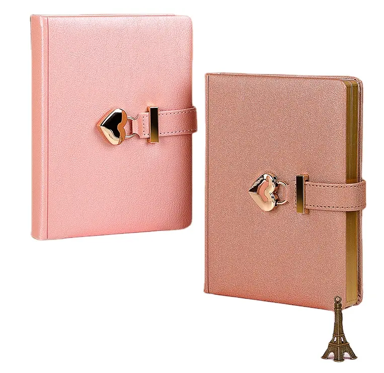 Venta caliente estudiantes regalo amor bloqueo diario libro exquisita caja de regalo Encuadernación perfecta cuaderno de cuero