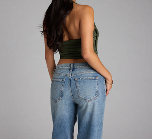 ノースリーブ ホルター クロップトップ - Product Image 2