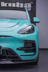 Produit le plus récent : lèvre de pare-chocs avant, diffuseur arrière, jupes latérales, spoiler central, kits de carrosserie large pour Tesla Model Y - Product Image 4