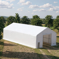 Industriel Extérieur Manuel 40x60ft 12x18m PE/PVC Toit Dôme Garages Auvents Carports Entrepôt Stockage Abri