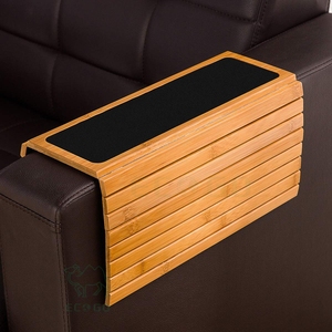 Plateau de canapé pliable en bambou personnalisé, table réglable pour le salon, pour collations, boissons, livres et ordinateurs portables - Product Image 6