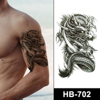 Umweltfreundliche Temporäre Tattoo-Aufkleber für Männer und Frauen, Halber Arm, Bein, Tribal-Muster, Wasserfest