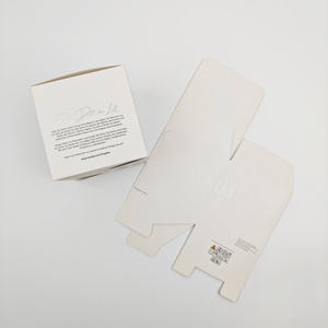 Wholesale Custom Printed Logo Embossed UV Coated White Cardboard Rigid <b>Square</b> Folding <b>Box</b> Luxury Packaging Recycled Reusable - Product Image 3