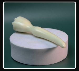 Bâton de Massage Facial en Jade naturel, brosse méridienne, moulage intégré, bâton de traction côtelé, Point de beauté, graine de Lotus, masseur Facial - Product Image 2