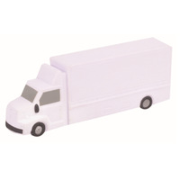 Jouets anti-stress en forme de camion blanc, personnalisables avec logo, en PU, jouets anti-stress en forme de véhicule, vente en gros pour enfants, cadeau