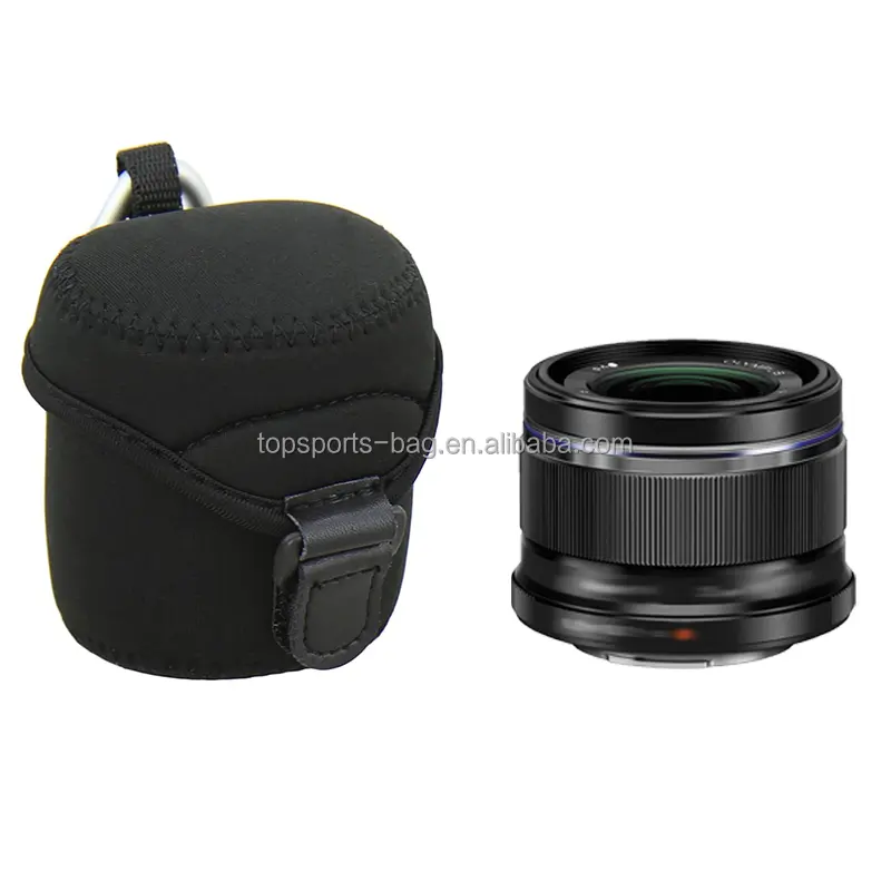 Küçük Carabiner hafif neopren kamera Lens koruyucu kapak için Canon