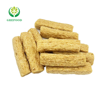 Protéine de soja texturée à longue bande pour snack végétalien épicé bâtonnets et à base de plantes Jerky Halal certifié