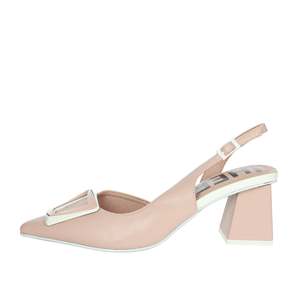 Zapatos de Tacón Donna Slingback 24963 Rosa con Tacón Cuadrado y Diseño de Tiras para Mujer - Product Image 1