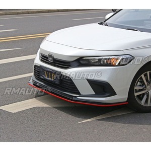 Car Front Bumper <b>Lip</b> Diffuser Spoiler Glossy Black Modification Part for Honda 11th Gen Civic 22 Bumper Protector Car Accessorie - Product Image 4