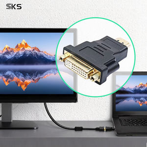 Adaptateur DVI moulé par injection, <span class=keywords><strong>convertisseur</strong></span> vidéo HD 1080P, conducteur <span class=keywords><strong>en</strong></span> cuivre pur pour moniteur PC, imprimante, scanner <span class=keywords><strong>de</strong></span> codes-barres - Product Image 5