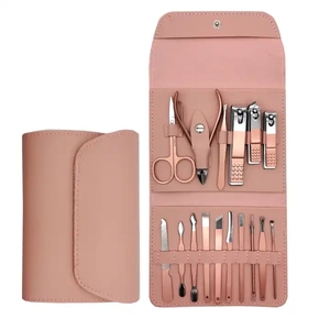Ensemble d'Outils <span class=keywords><strong>de</strong></span> <span class=keywords><strong>Manucure</strong></span> et Pédicure 16 Pièces Très Vendu, Kit Populaire <span class=keywords><strong>de</strong></span> Coupe-Ongles - Product Image 1