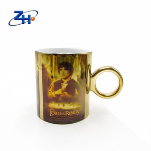 <span class=keywords><strong>Taza</strong></span> <span class=keywords><strong>de</strong></span> cerámica <span class=keywords><strong>de</strong></span> 11 oz con diseño <span class=keywords><strong>de</strong></span> El <span class=keywords><strong>Señor</strong></span> <span class=keywords><strong>de</strong></span> <span class=keywords><strong>los</strong></span> <span class=keywords><strong>Anillos</strong></span> y asa dorada, <span class=keywords><strong>taza</strong></span> para agua, gran venta - Product Image 3