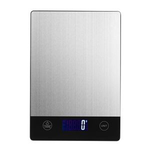 Balance de cuisine numérique en acier inoxydable 5 kg transfrontalière, à piles, avec écran LCD pour la pâtisserie et les aliments nutritifs - Product Image 3