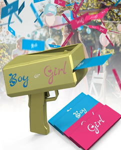 Pistola Spara <span class=keywords><strong>Soldi</strong></span> Personalizzata OEM/ODM per Rivelazione del Sesso, Pistola Portatile in Plastica che Spruzza Denaro, Giocattolo per Feste - Product Image 3