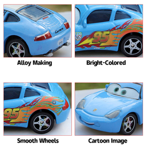 Modelos de escaparate de coches de alta simulación Diecast coche lindo inercia aleación Diecast juguetes modelo de coche para niños regalo - Product Image 4