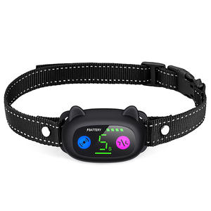 Collier anti-aboiement intelligent pour animaux de compagnie avec écran couleur et entraînement par vibration pour chien, dispositif de contrôle des aboiements rechargeable - Product Image 1