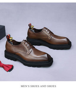 Chaussures Oxford en cuir véritable pour homme, style italien, qualité luxueuse, formelles, pour le bureau, à lacets, fabriquées à la main, respirantes, toujours tendance - Product Image 3