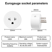 Control Remoto Inteligente para TV HFY CZ05, WiFi 2.4GHz, 4 Botones, Alcance de 30m, Plástico ABS, Uso Interior/Exterior, Estándar UK/EU