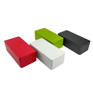 Lớn hình chữ nhật rỗng kim loại Cookie Kẹo sô cô la lưu trữ <span class=keywords><strong>tin</strong></span> có nắp đậy - Product Image 5